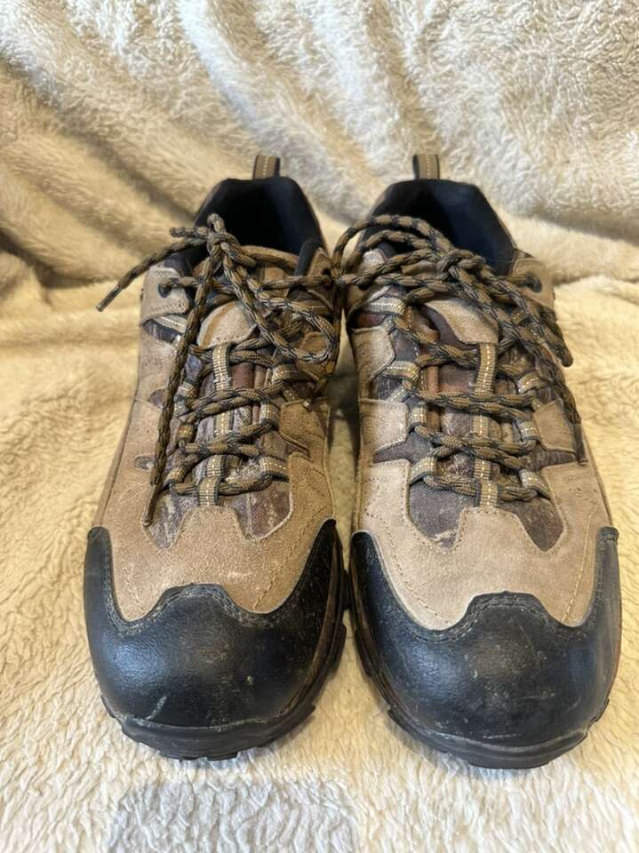 Red Head Mens 13 Camo/Tan Waterproof Hiking Shoes