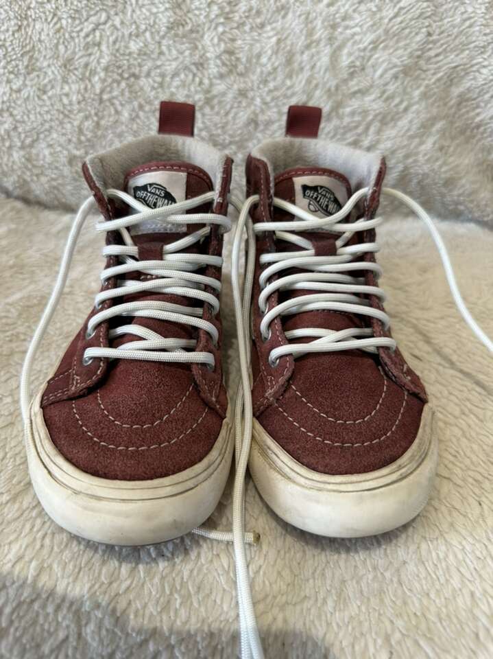 Vans Off The Wall Youth 1 Burgundy Hi-top Shoes