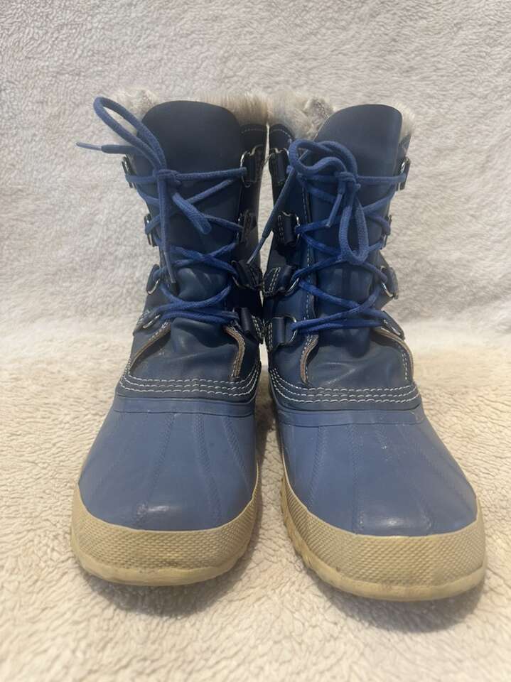 Sorel Manitou Women’s 7.5 Blue Waterproof Boots