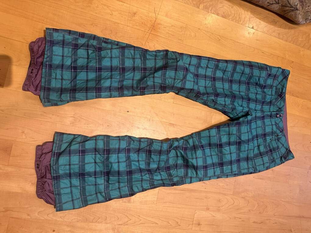 Burton Women’s M Waterproof Blue/Green Snow Pants