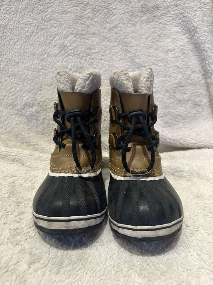Sorel Toddler Size 13 Black/Brown Waterproof Boots