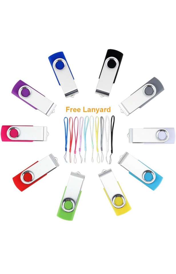 Flash Drive 16GB USB 2.0 10 Pack