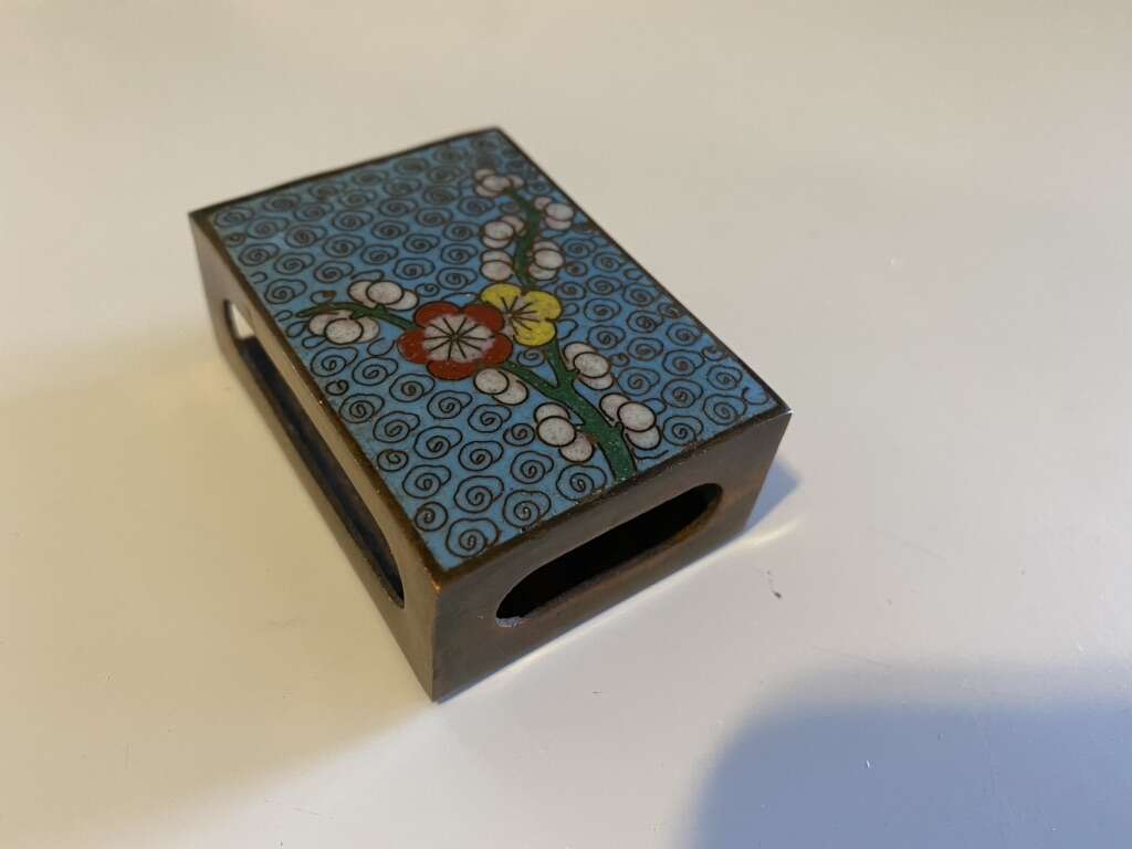Chinese Cloisonné Match Box Cover
