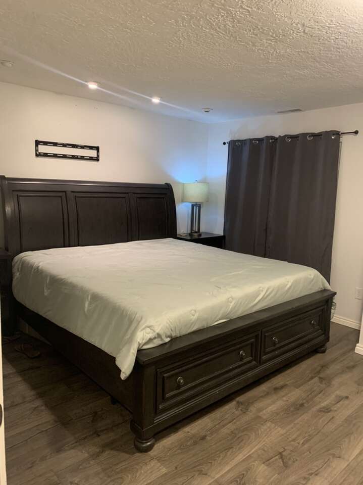 King Bed Frame & Night Stand Furniture