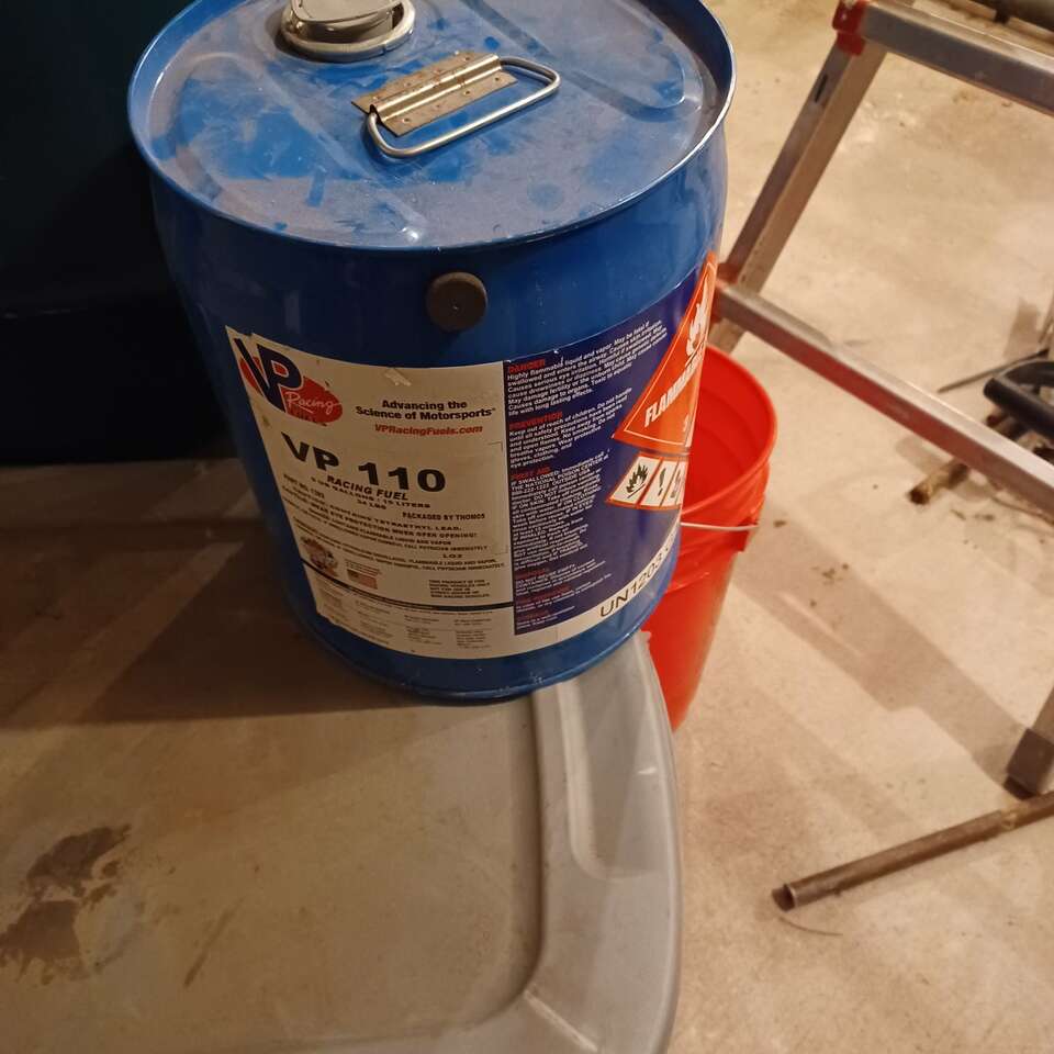 Man cave racing fuel can