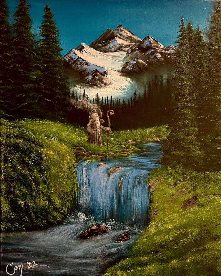 Wizardly Zen- Original Oil Painting