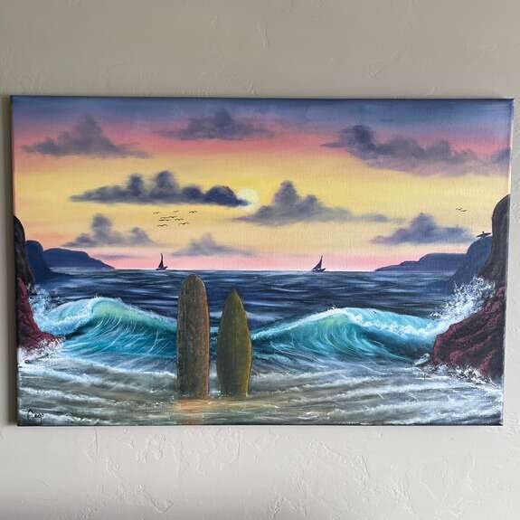 Kookin It Easy-Original Oil Painting