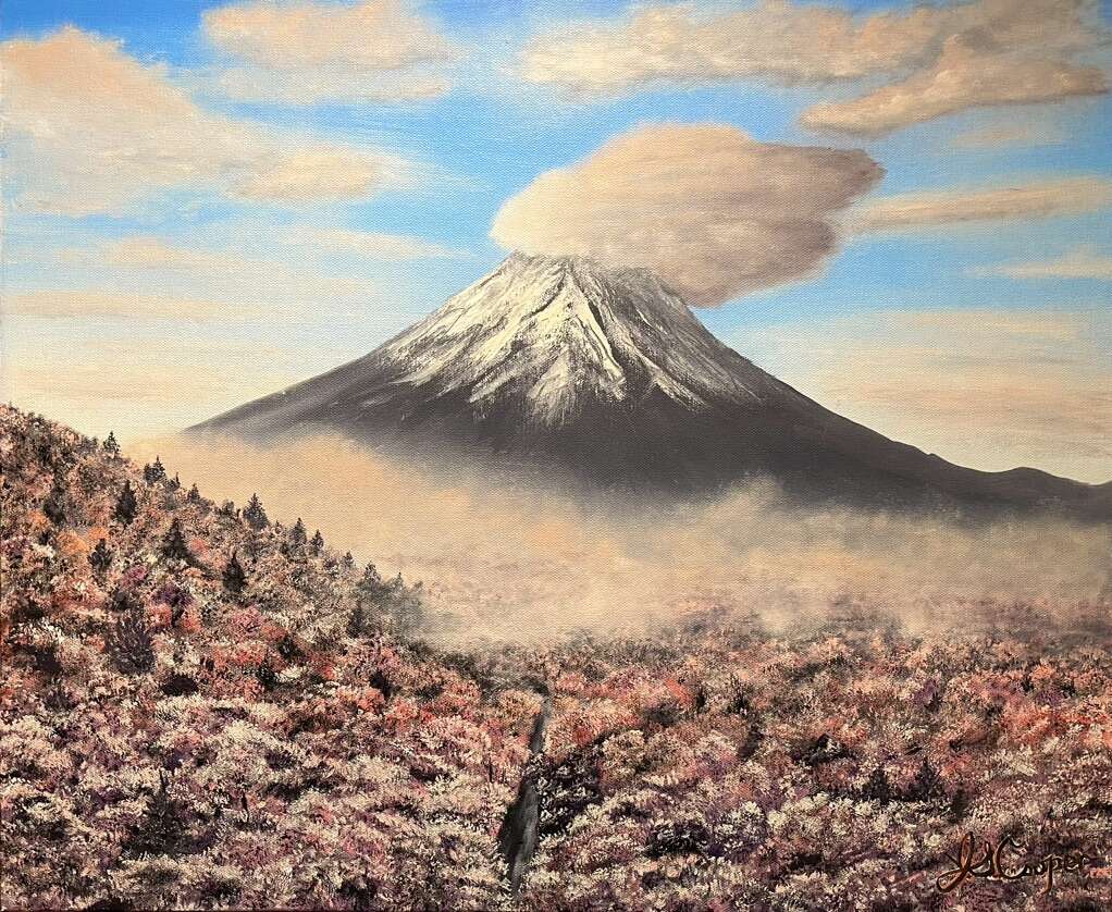 Mount Fiji- 20”x24” Original Oil Painting