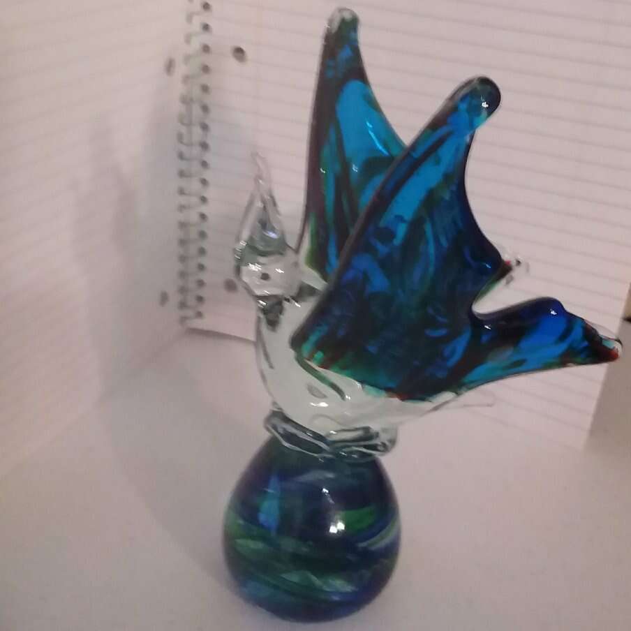 BLUE GLASS BUTTERFLY