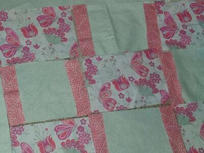 FLUTTER BY QUILT TOP ...READY TO SEW