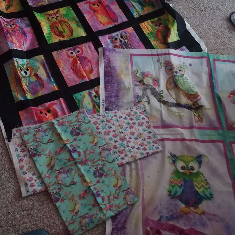 CUTE OWL FABRIC COLLECTION..BOHO OWLS