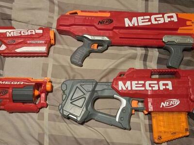 lot of 4 nerf mega