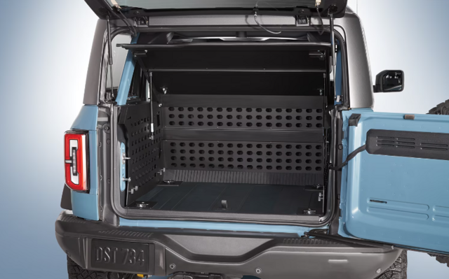 Bronco 4dr 2021-2025 Deluxe Raised Lid Cargo Cage Area Enclosure