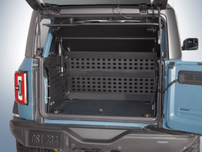Bronco 4dr 2021-2025 Deluxe Raised Lid Cargo Cage Area Enclosure