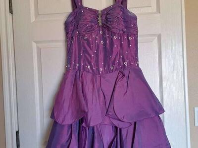 Purple prom dress