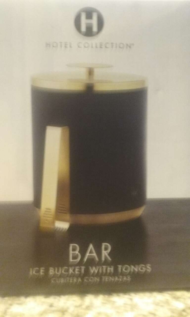 newbar ice bucket with tongs