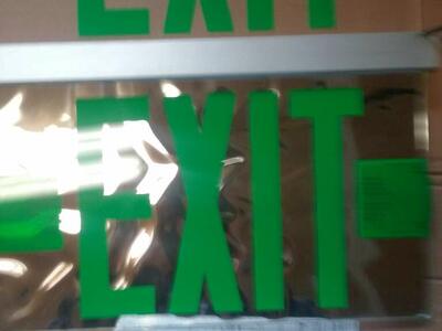 exit sign