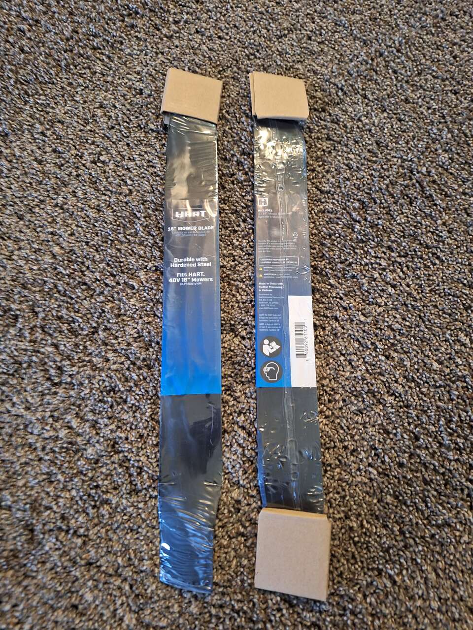 2 hart 18 inch mower blades