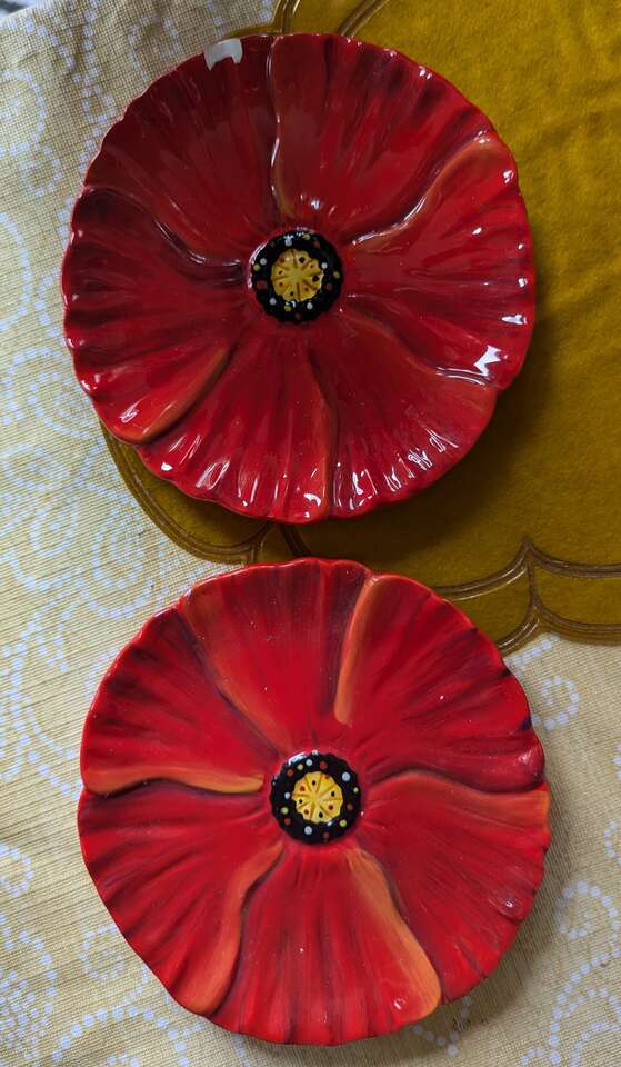 Clay Art Appetizer plates - Set of 2