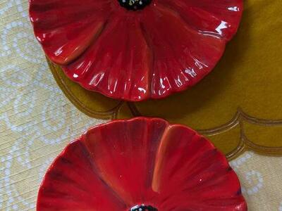 Clay Art Appetizer plates - Set of 2