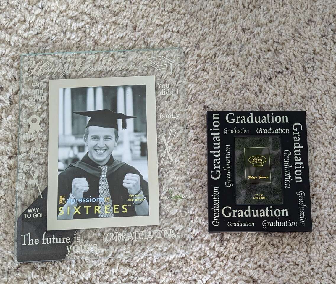 Photo frames for graduation - no year specified - set of 2