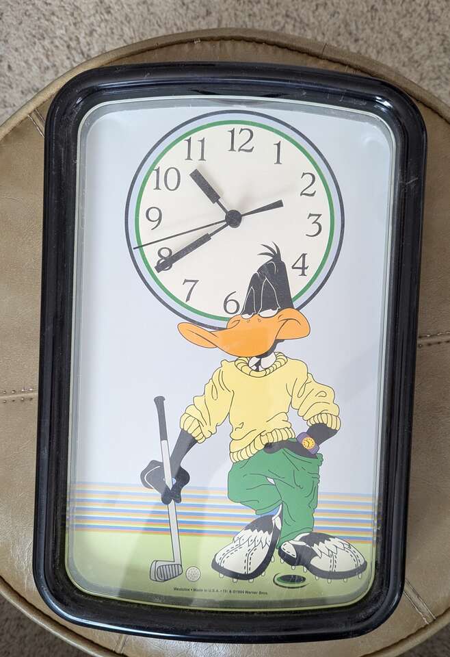 1994 Westclox Warner Brothers Daffy Duck clock