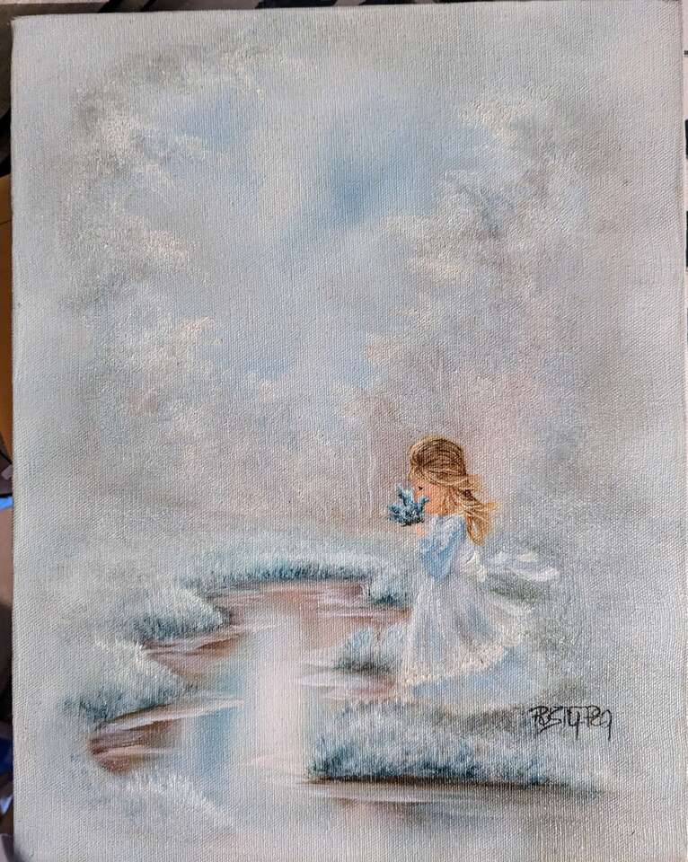 Phillip Sandee oil paint print signed