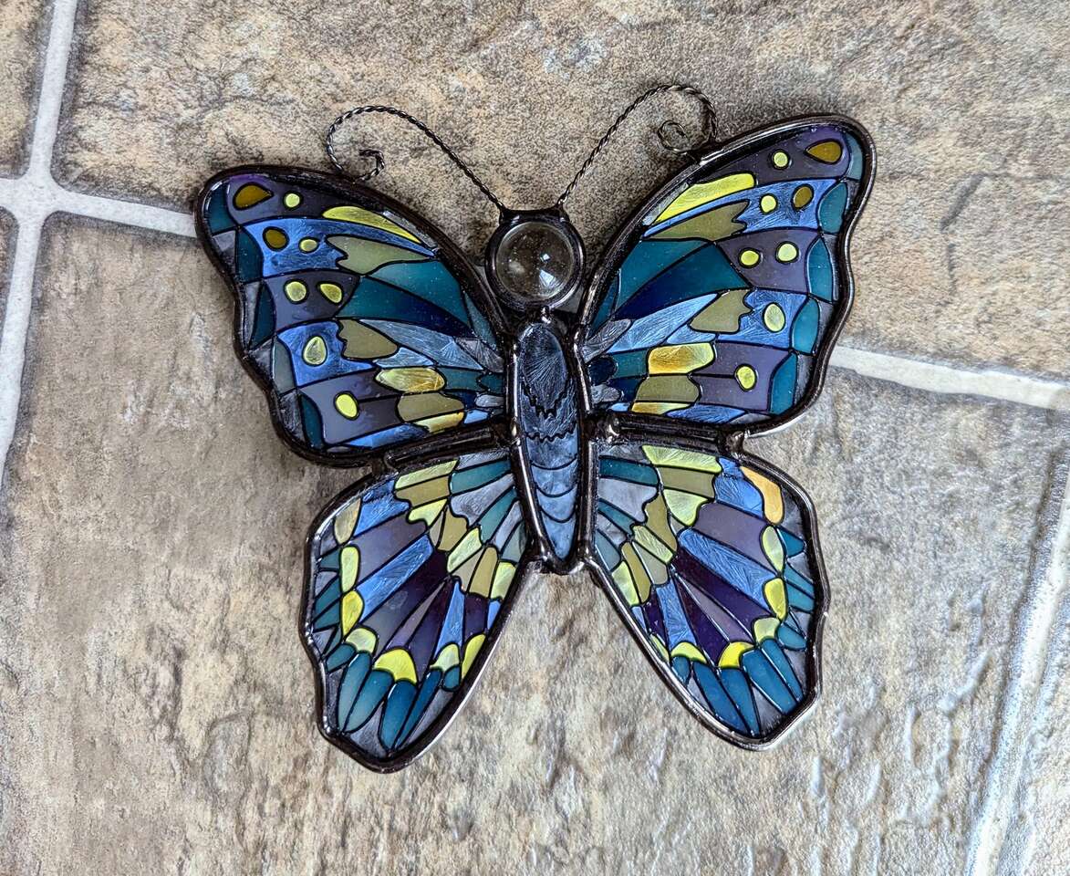 Butterfly Stained Glass Suncatcher