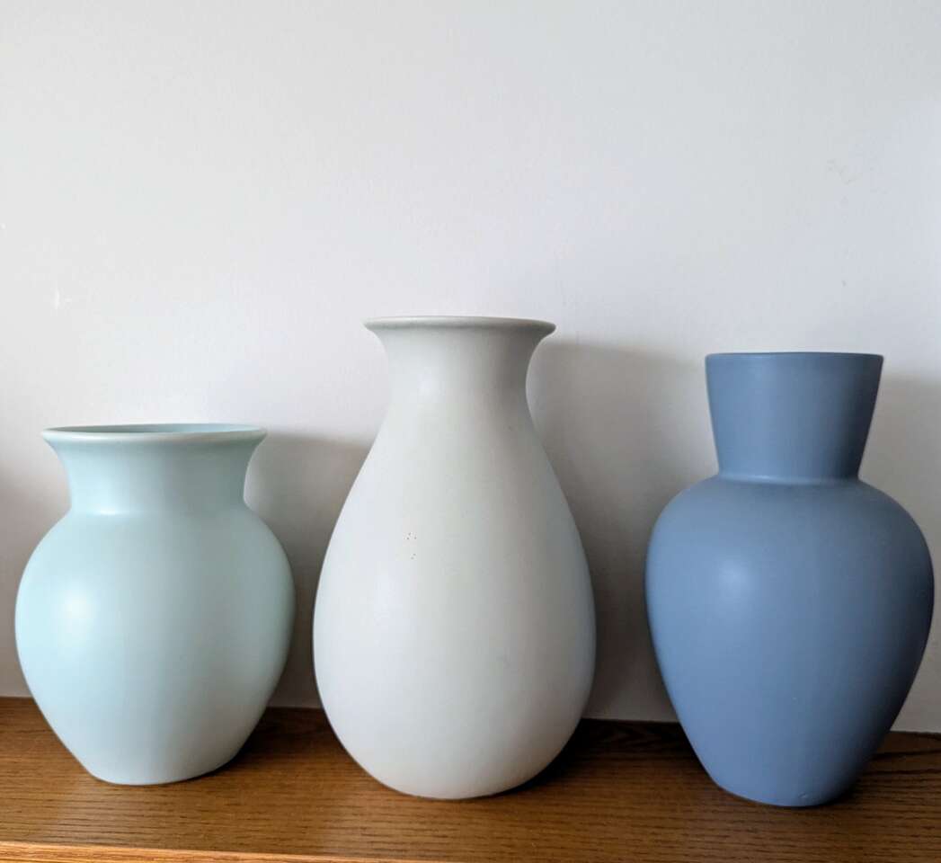 Ceramic Vases -set of 3 for $40. made in Portugal