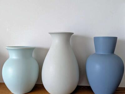 Ceramic Vases -set of 3 for $40. made in Portugal