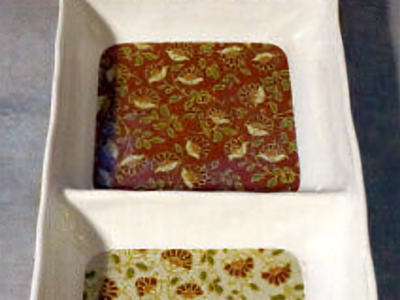 Vintage Long 222 FIFTH Snack/Appetizer Plate