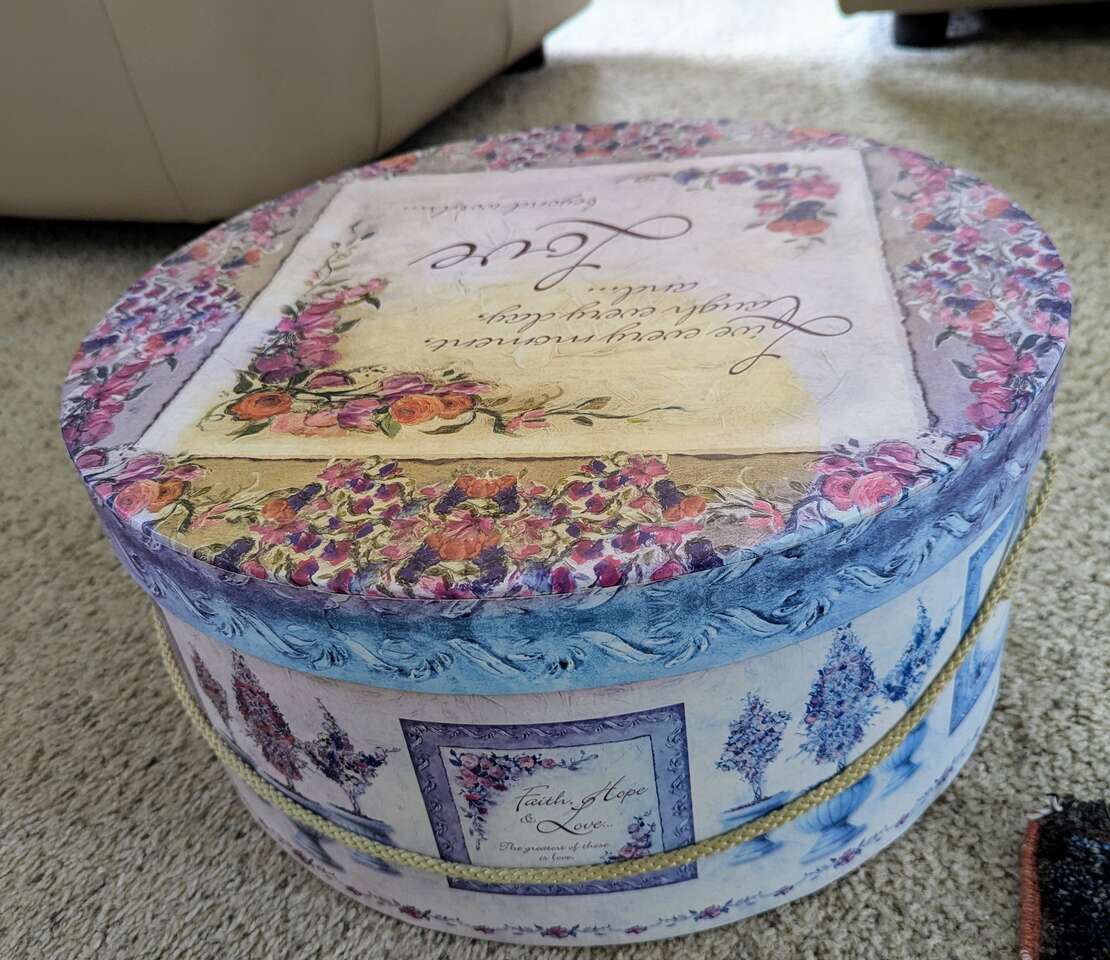 16"D Box for storage/organize/decorate.