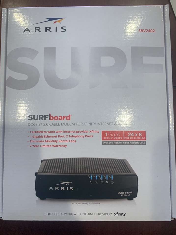 New Unopened Box ARRIS DOCSIS 24x8 Cable Modem