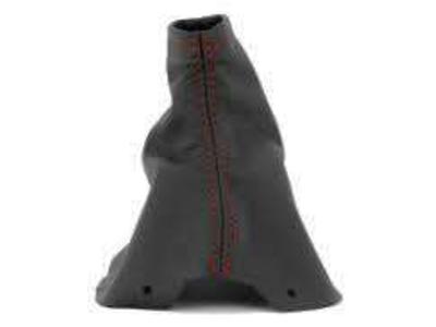 JPM Coachworks Black Leather Shift Boot WITH Red Stitching Subaru BRZ Scion FRS Toyota 86 FR-S JPM 1100LBK-R