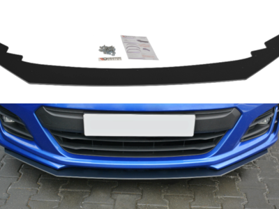Subaru BRZ Maxton Design V2 Black Facelifted Racing Splitter - 2017+ Subaru BRZ Maxton SUBRZ1FCNCFD2A