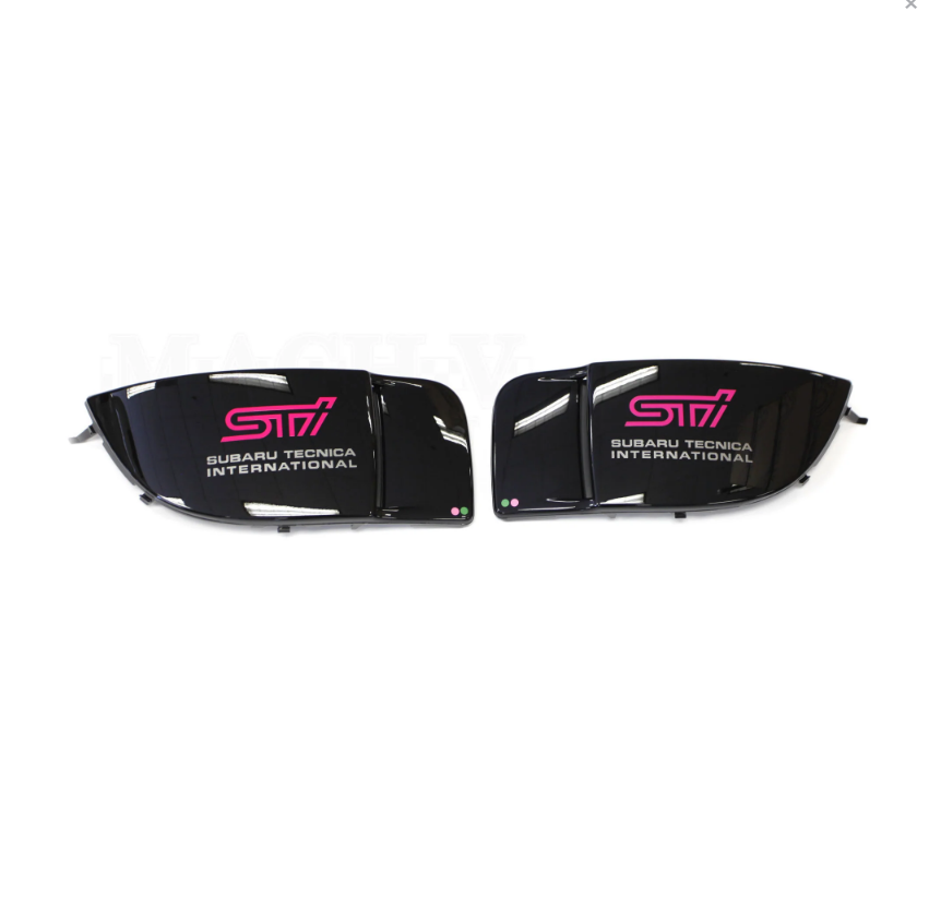 STi Fog Lamp Fog Light Covers **Java Black Pearl** 2004 -2005 Subaru Impreza WRX STI
