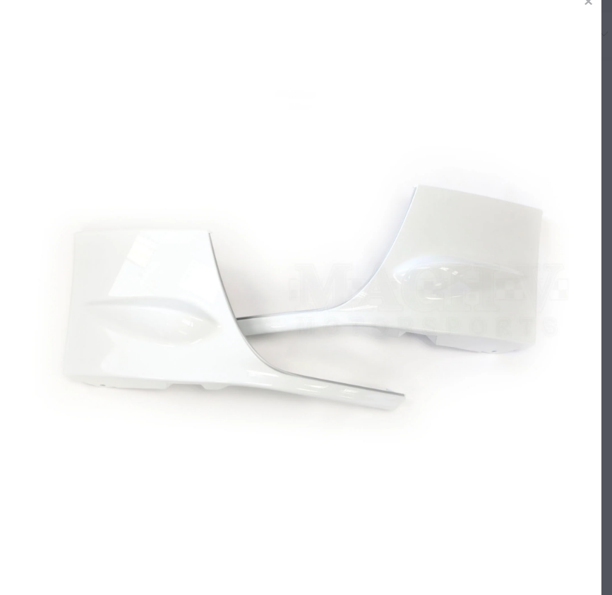 STi Lower Front Bumper Splitter / Spats **Aspen White** 2004 -2005 Subaru Impreza WRX STI