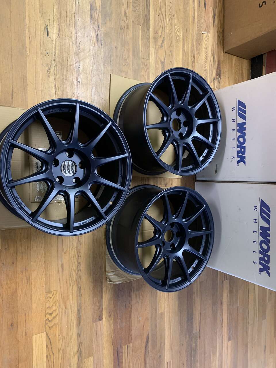 Work Wheels M.C.O Racing Type CS 5x114.3 Wheels with M-Face 18x9.5 +35 Subaru Impreza WRX STI EVO Honda Civic Toyota 350z