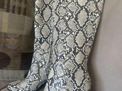 Kenneth Cole “Justin” Snakeskin Boots