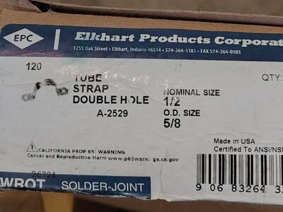 100 WROT Copper Tube Strap