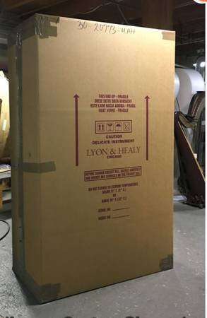 FREE! Harp Shipping Box for Semi/Concert Grand Harp by Lyon & Healy