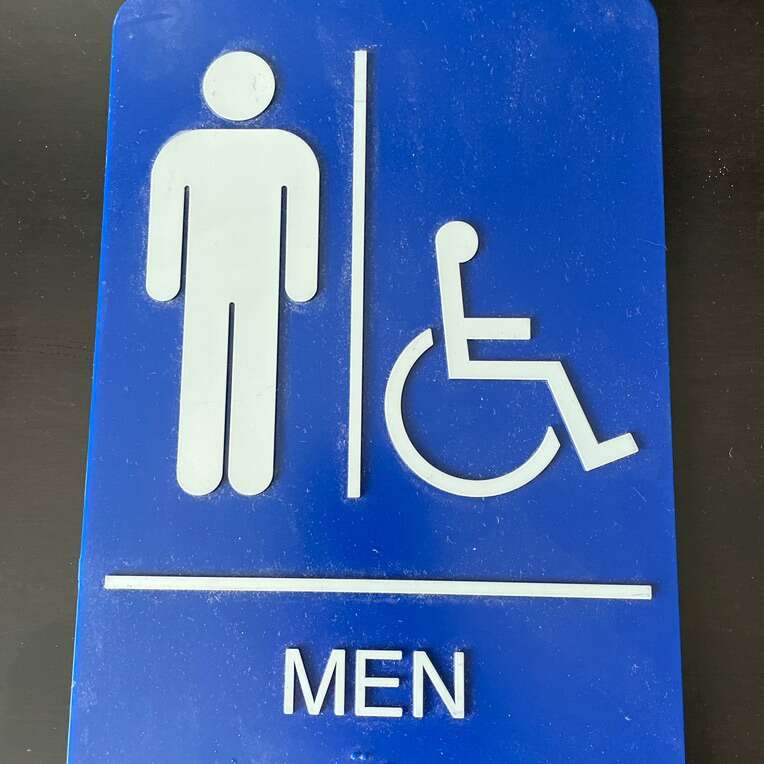 Mens ADA Restroom Sign