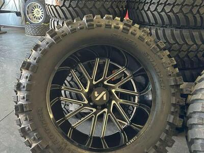 NEW 26x16 Arkons/ 44x19.50r26 TSL boggers, 8x6.5