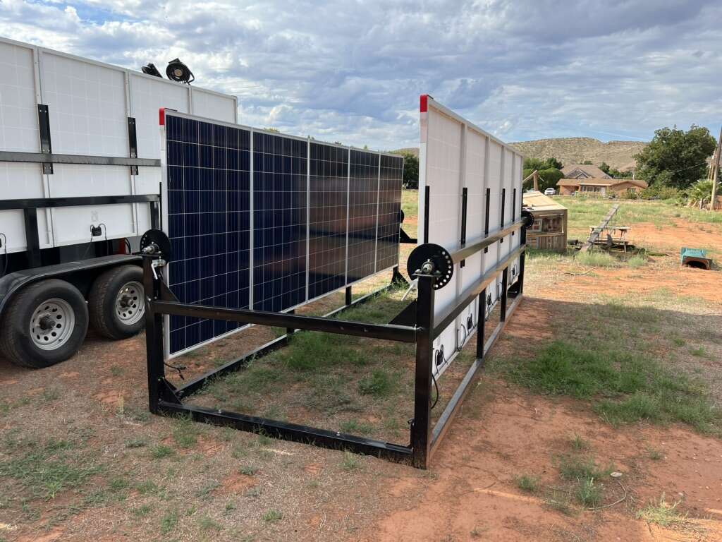 DC Solar Trailer Complete Array 270 Watt Panels