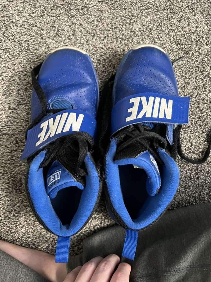 Boy Size 3 Blue Nike Shoes
