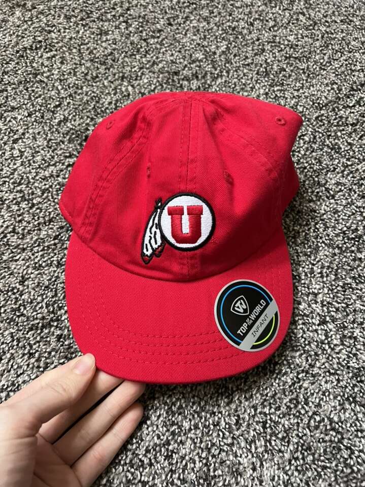 New Infant Utes Baseball Hat Cap U Of U Red
