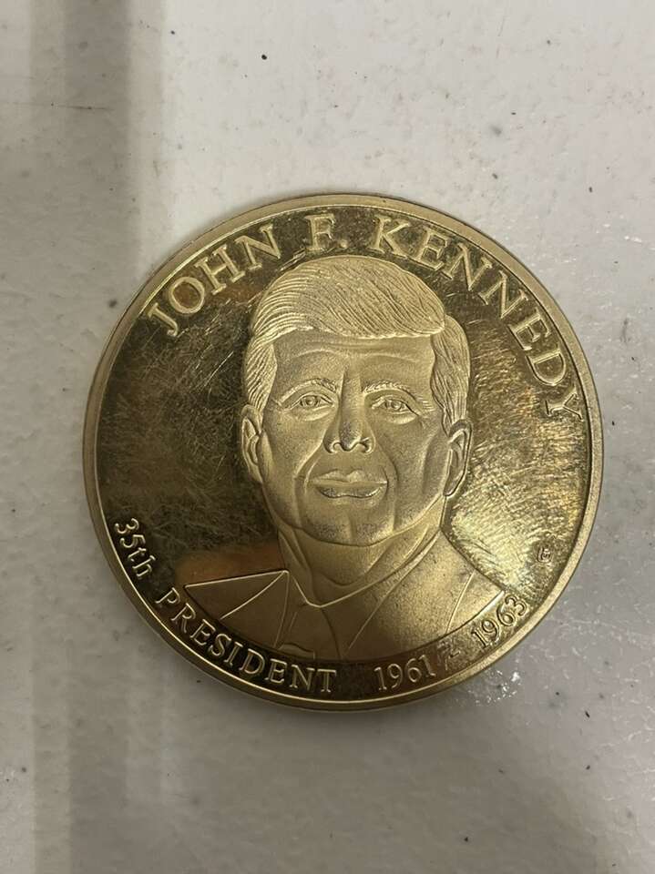 John F. Kennedy American Mint Gold Plated Coin