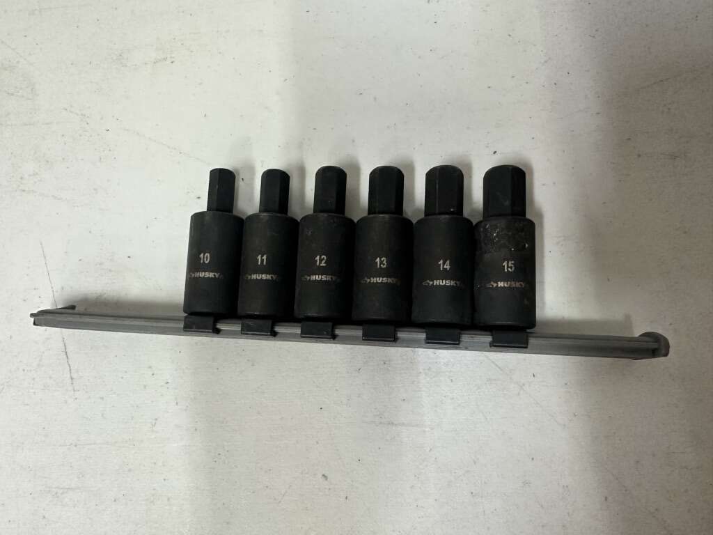 Husky 1/2 in. Drive Hex Bit Impact Socket Set MM