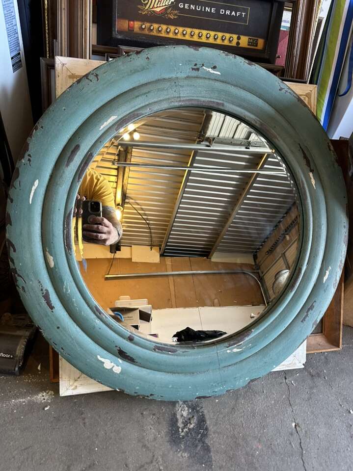 28 Inch Framed Distressed Mirror Hobby Lobby