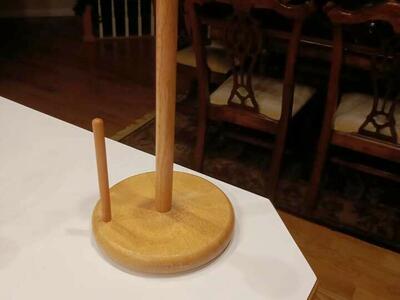 Wooden paper towel stand / holder 801-441-8632